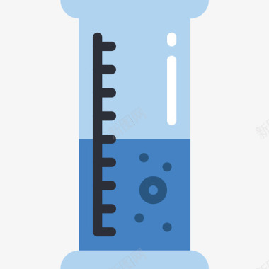 圆柱凳圆柱科学64扁平图标图标