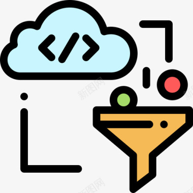 过滤的茶叶过滤器网页开发19线性颜色图标图标