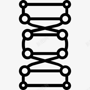 生物DNADna医学18线性图标图标