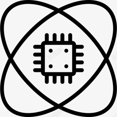 人工智能科技科学人工智能19线性图标图标