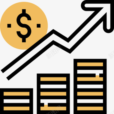 被动收入被动收入黄影图标图标