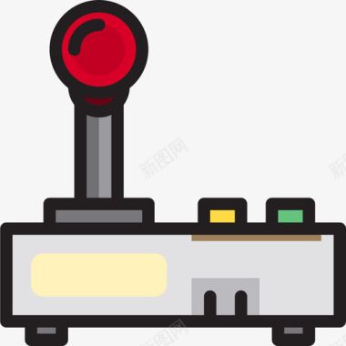 AC控制器操纵杆游戏控制器3线性颜色图标图标