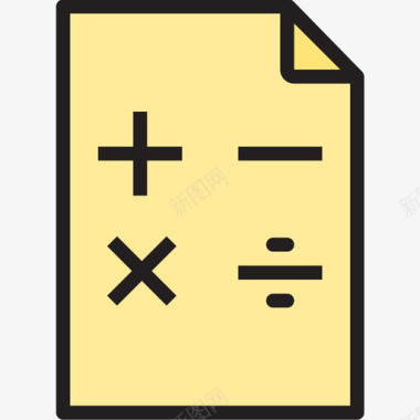 150数学教育150线颜色图标图标