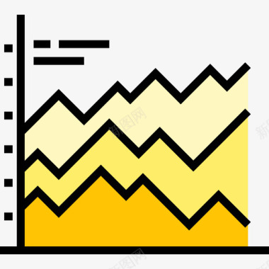 经济型折线图经济型17线性颜色图标图标