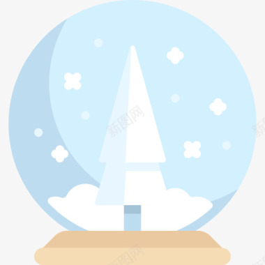 雪球冬季小镇5平坦图标图标