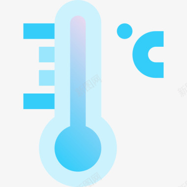 温度计洗衣房10蓝色图标图标