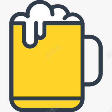 啤酒29号餐厅原色图标图标