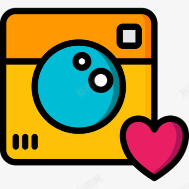 instagramInstagram社交营销2线性色彩图标图标