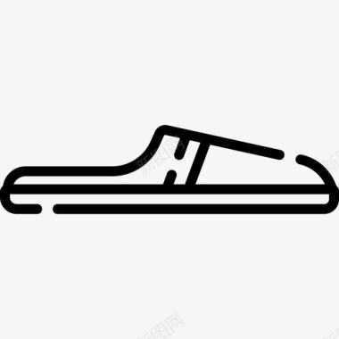 骡子鞋子3直线型图标图标