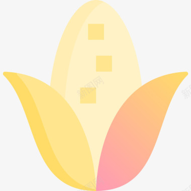 感恩有您玉米感恩节24黄色图标图标