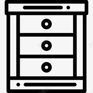 供桌柜抽屉柜家具54线性图标图标