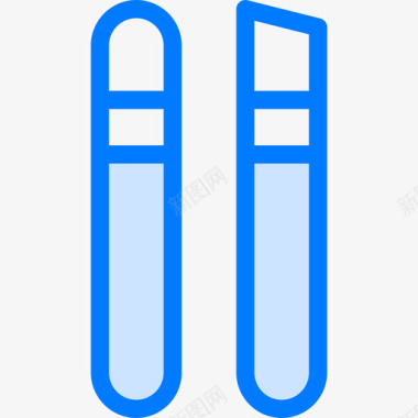 指甲锉刀美容48蓝色图标图标