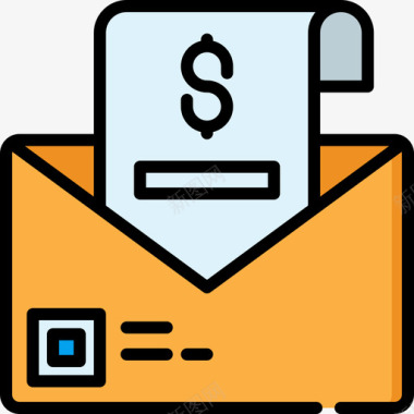 邮件标志电子邮件电子邮件12线颜色图标图标