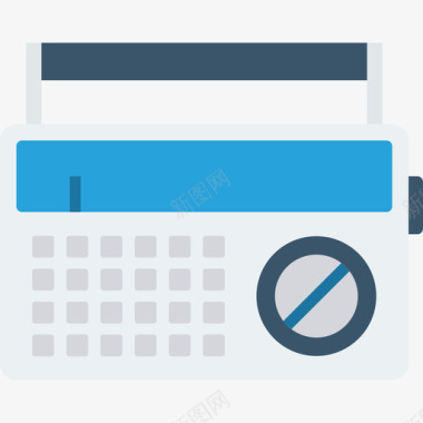 音频波形收音机音乐音频和视频平板图标图标