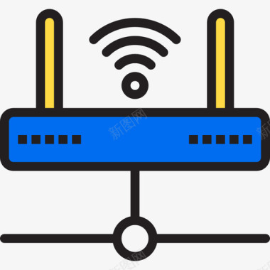 通信网络无线通信网络线颜色图标图标