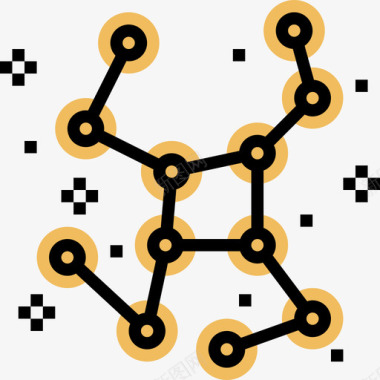 星座航天技术3黄影图标图标