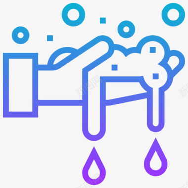 空调清洗清洗清洗清洁44梯度图标图标