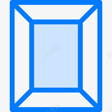 相框照片7蓝色图标图标