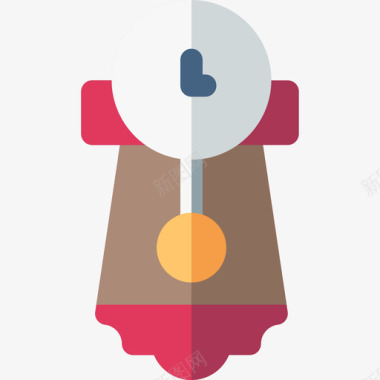 钟表家具19扁平图标图标