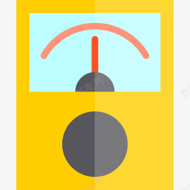 工业工业平板电压表图标图标