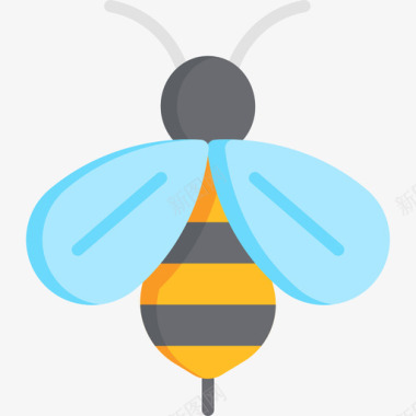 蜜蜂春天17号平的图标图标