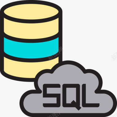 SQLSql浏览器和接口8线性颜色图标图标