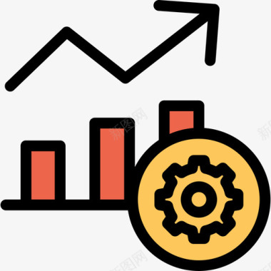 橙色搭配分析分析和图表线颜色橙色图标图标