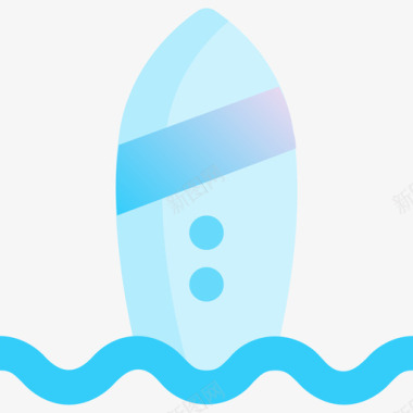 冲浪板夏季29蓝色图标图标