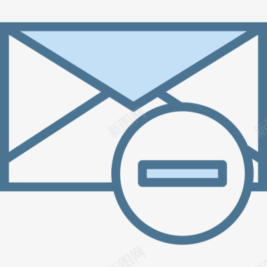 电子邮件电子邮件10号文件蓝色图标图标