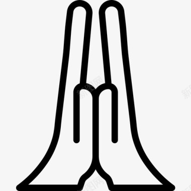 祈祷双手2直系图标图标