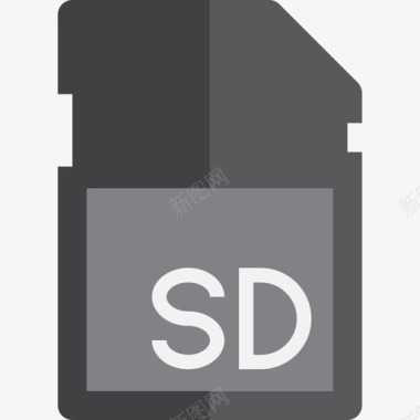 Sd卡技术50扁平图标图标