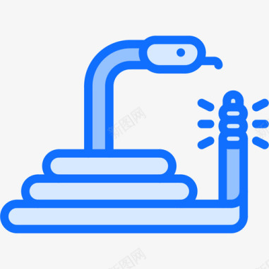 蛇野生西部27蓝色图标图标