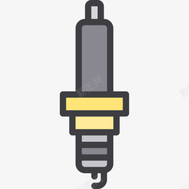 线稿汽车点火汽车维修22线颜色图标图标