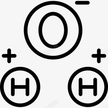 H2o科学35线性图标图标