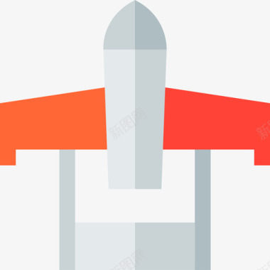 儿童玩具飞机喷气式飞机航空13扁平图标图标