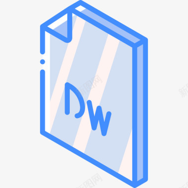 文件夹DW文件夹和文件蓝色图标图标