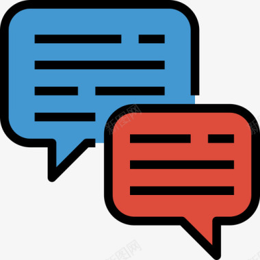 对话框对话框office84线性颜色图标图标