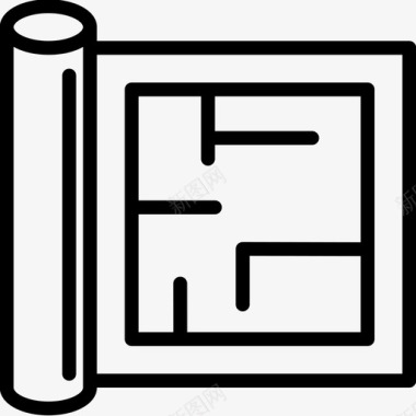 平面设计图封面平面图施工79直线图标图标