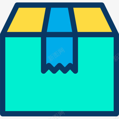 月饼盒包装包装购物117线性颜色图标图标