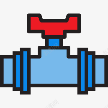 阀门管件阀门管道工工具6线颜色图标图标