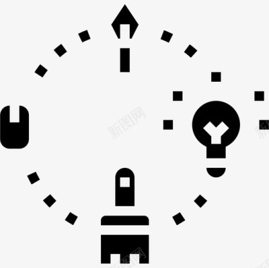 艺术大学5级实心图标图标