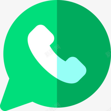 巴西标志Whatsapp社交网络11扁平图标图标