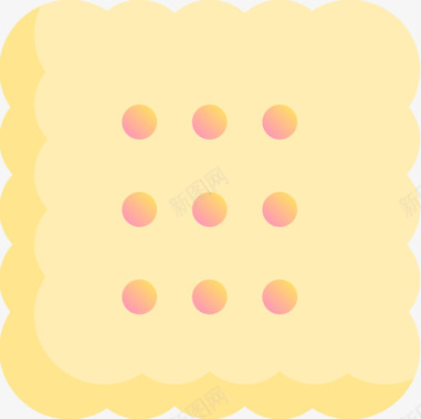 饼干面包房55黄色图标图标