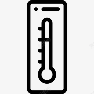 秋季英温度计秋季37线性图标图标