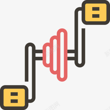 黄色金子踏板自行车元素黄色阴影图标图标