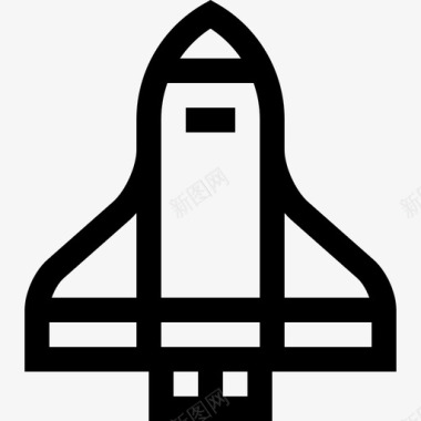 航天飞机航空15直线型图标图标