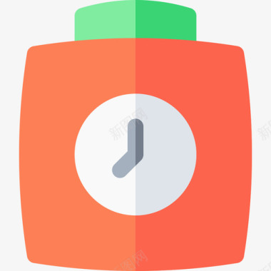 通信和媒体时钟17扁平图标图标