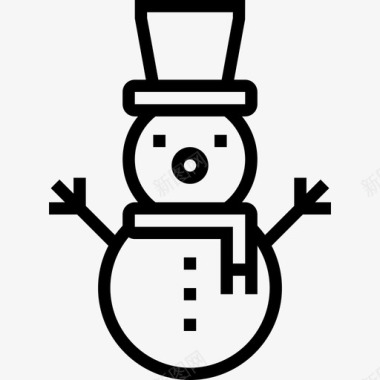 圣诞雪人彩带雪人圣诞114直系图标图标