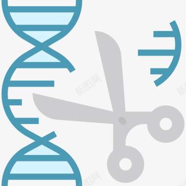 遗传调控基因遗传学扁平图标图标