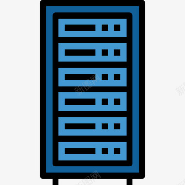 5g技术主机计算机技术5线颜色图标图标